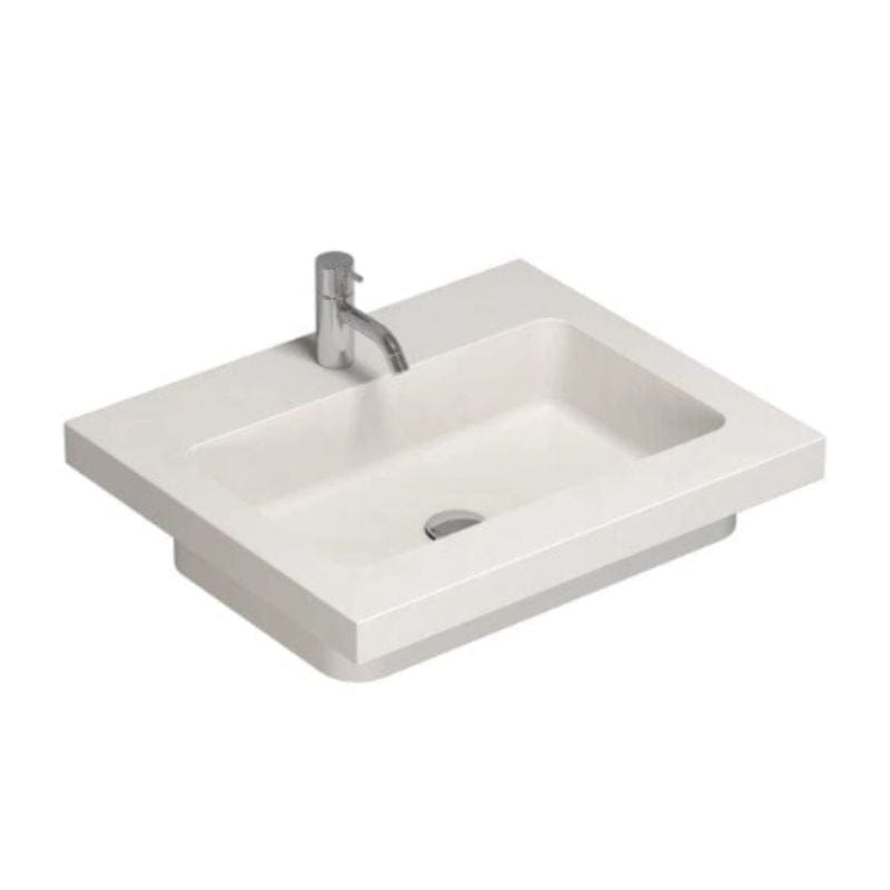 Dansani Calidris Unique Silestone Servant B60-120xH1xD50cm Blanco zeus / 60cm Dansani Møbelservant DA-631726111