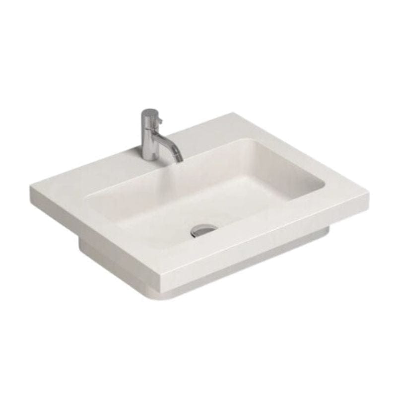 Dansani Calidris Unique Silestone Servant måltilpasset B60-219xH1xD50cm Blanco zeus / 60cm Dansani Møbelservant DA-631706411