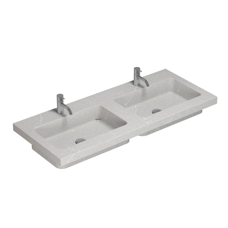 Dansani Calidris Unique Silestone Servant måltilpasset B60-219xH1xD50cm Desert silver / 220cm dobbel Dansani Baderomsservant DA-631722513