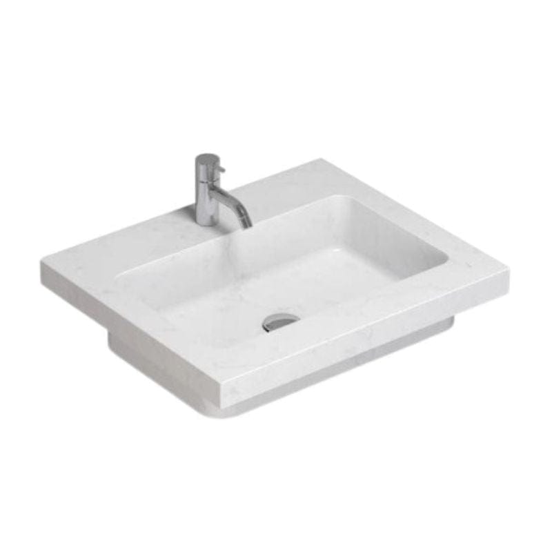 Dansani Calidris Unique Silestone Servant måltilpasset B60-219xH1xD50cm Eternal statuario / 60cm Dansani Møbelservant DA-631706412