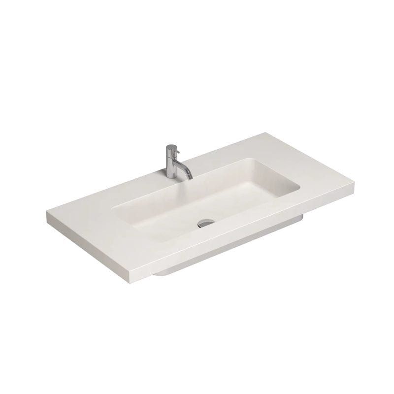 Dansani Calidris Unique Silestone servant måltilpasset D50,5 H1,2cm Blanco zeus / 100cm Dansani Baderomsservant DA-631710411