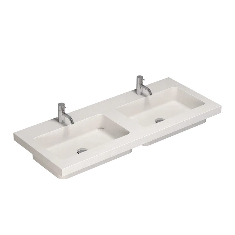Dansani Calidris Unique Silestone servant måltilpasset D50,5 H1,2cm Blanco zeus / 120cm dobbel Dansani Baderomsservant DA-631712511