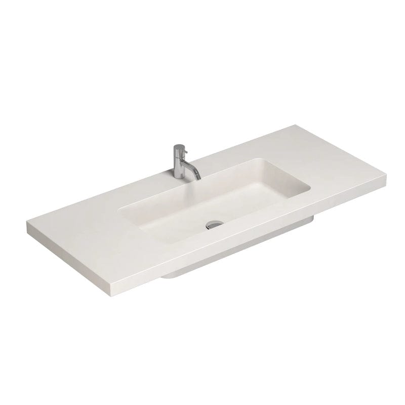 Dansani Calidris Unique Silestone servant måltilpasset D50,5 H1,2cm Blanco zeus / 140cm Dansani Baderomsservant DA-631714411
