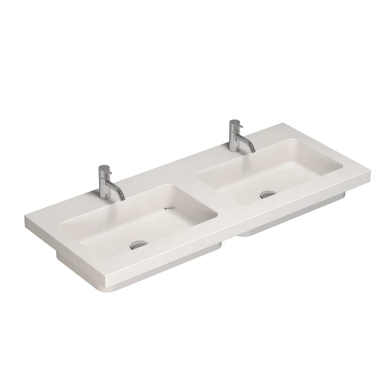 Dansani Calidris Unique Silestone servant måltilpasset D50,5 H1,2cm Blanco zeus / 140cm dobbel Dansani Baderomsservant DA-631714511