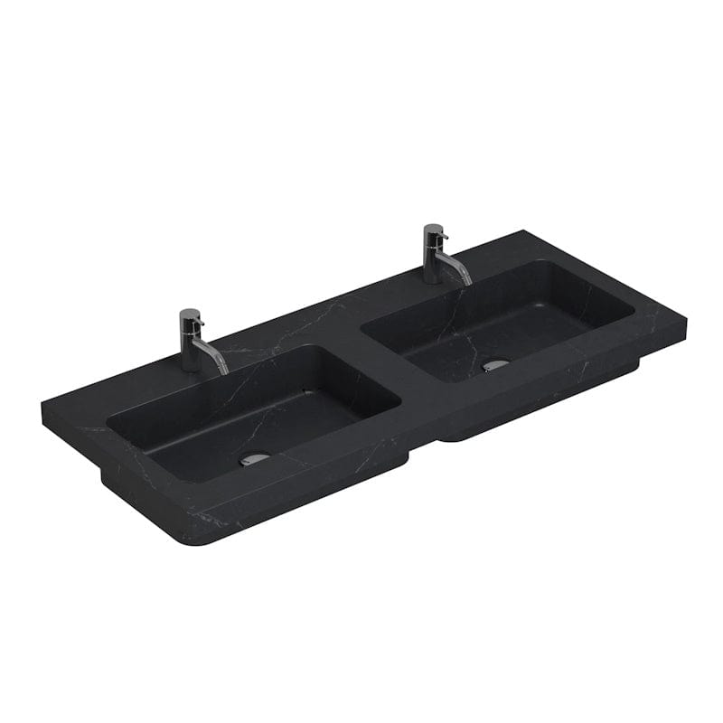 Dansani Calidris Unique Silestone servant måltilpasset D50,5 H1,2cm Charcoal soapstone / 200cm dobbel Dansani Baderomsservant DA-631720515