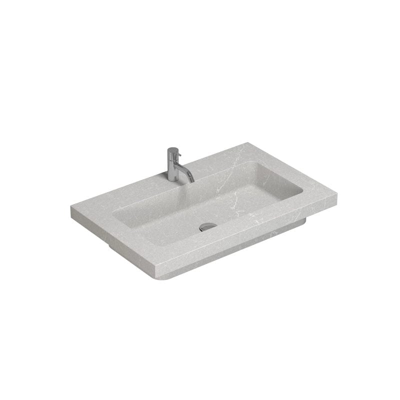 Dansani Calidris Unique Silestone servant måltilpasset D50,5 H1,2cm Desert silver / 80cm Dansani Baderomsservant DA-631708413