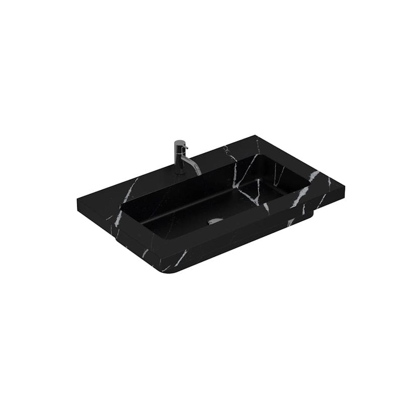 Dansani Calidris Unique Silestone servant måltilpasset D50,5 H1,2cm Eternal marguina / 80cm Dansani Baderomsservant DA-631708416