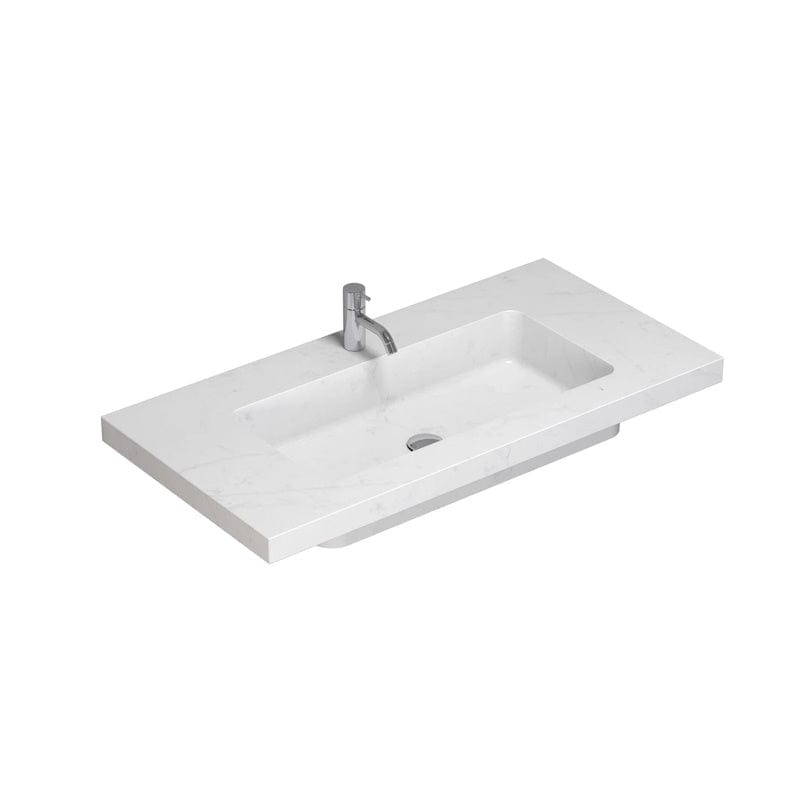 Dansani Calidris Unique Silestone servant måltilpasset D50,5 H1,2cm Eternal statuario / 100cm Dansani Baderomsservant DA-631710412