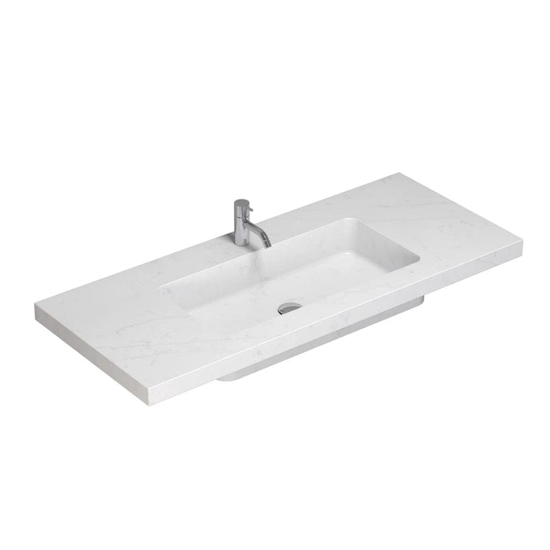 Dansani Calidris Unique Silestone servant måltilpasset D50,5 H1,2cm Eternal statuario / 120cm Dansani Baderomsservant DA-631712412