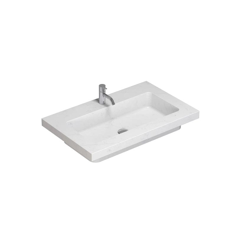Dansani Calidris Unique Silestone servant måltilpasset D50,5 H1,2cm Eternal statuario / 80cm Dansani Baderomsservant DA-631708412