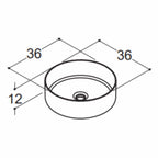 Dansani Circle Servant Ø36cm, porselen
