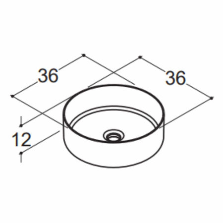 Dansani Circle Servant Ø36cm, porselen