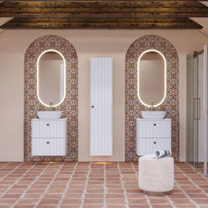 Dansani Hoop Speil Oval med lys og lysstyring