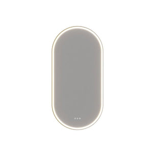 Dansani Hoop Speil Oval med lys og lysstyring