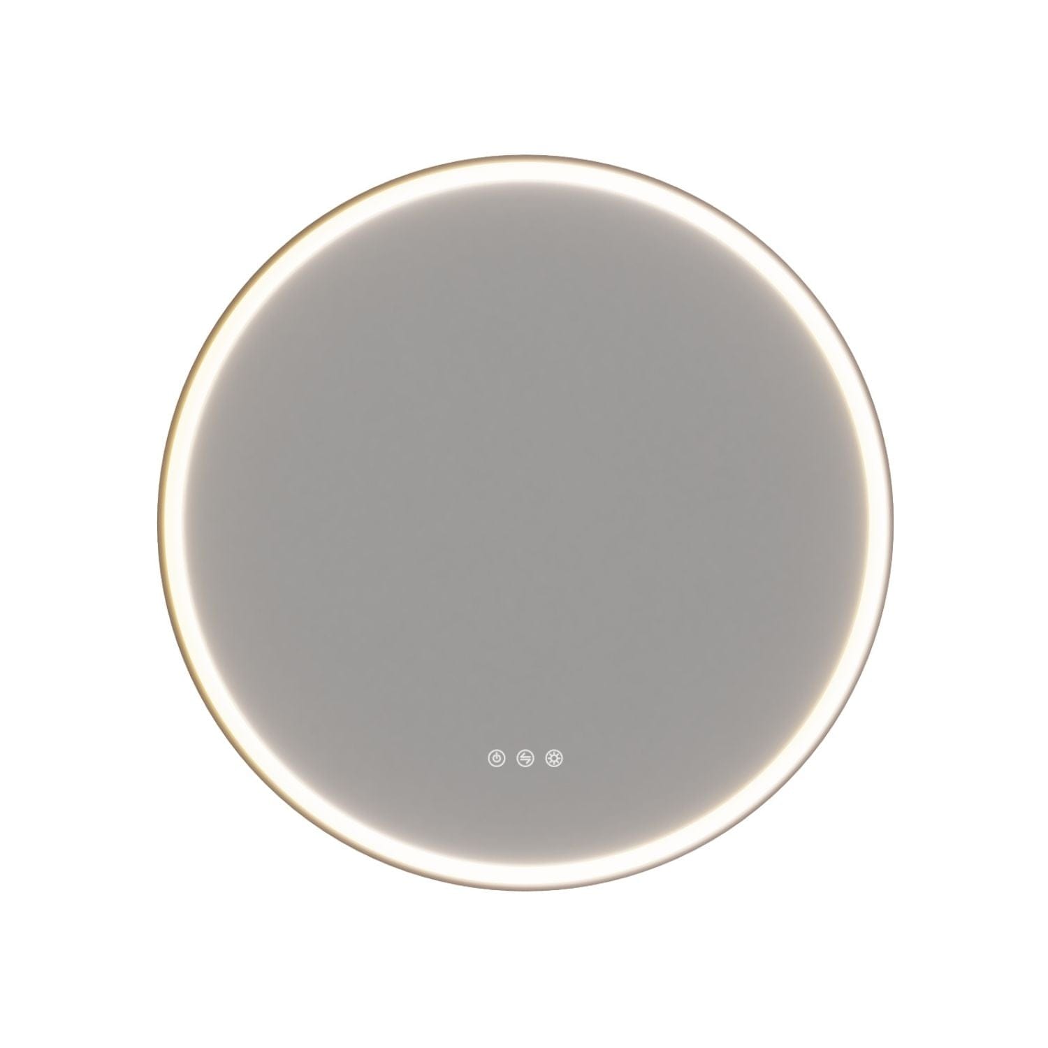 Dansani Hoop Speil Rundt med Lys og Lysstyring Svart / 65cm Dansani Baderomsspeil DA-S936-028