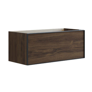 Dansani Inzo Alu-ramme svart Servantskap 1 skuff B60-120xH40xD44cm