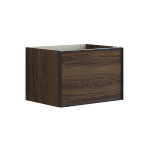 Dansani Inzo Alu-ramme svart Servantskap 1 skuff B60-120xH40xD44cm