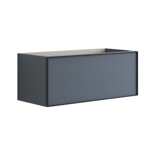 Dansani Inzo Alu-ramme svart Servantskap 1 skuff B60-120xH40xD44cm