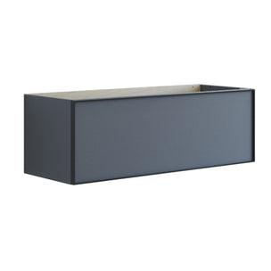 Dansani Inzo Alu-ramme svart Servantskap 1 skuff B60-120xH40xD44cm