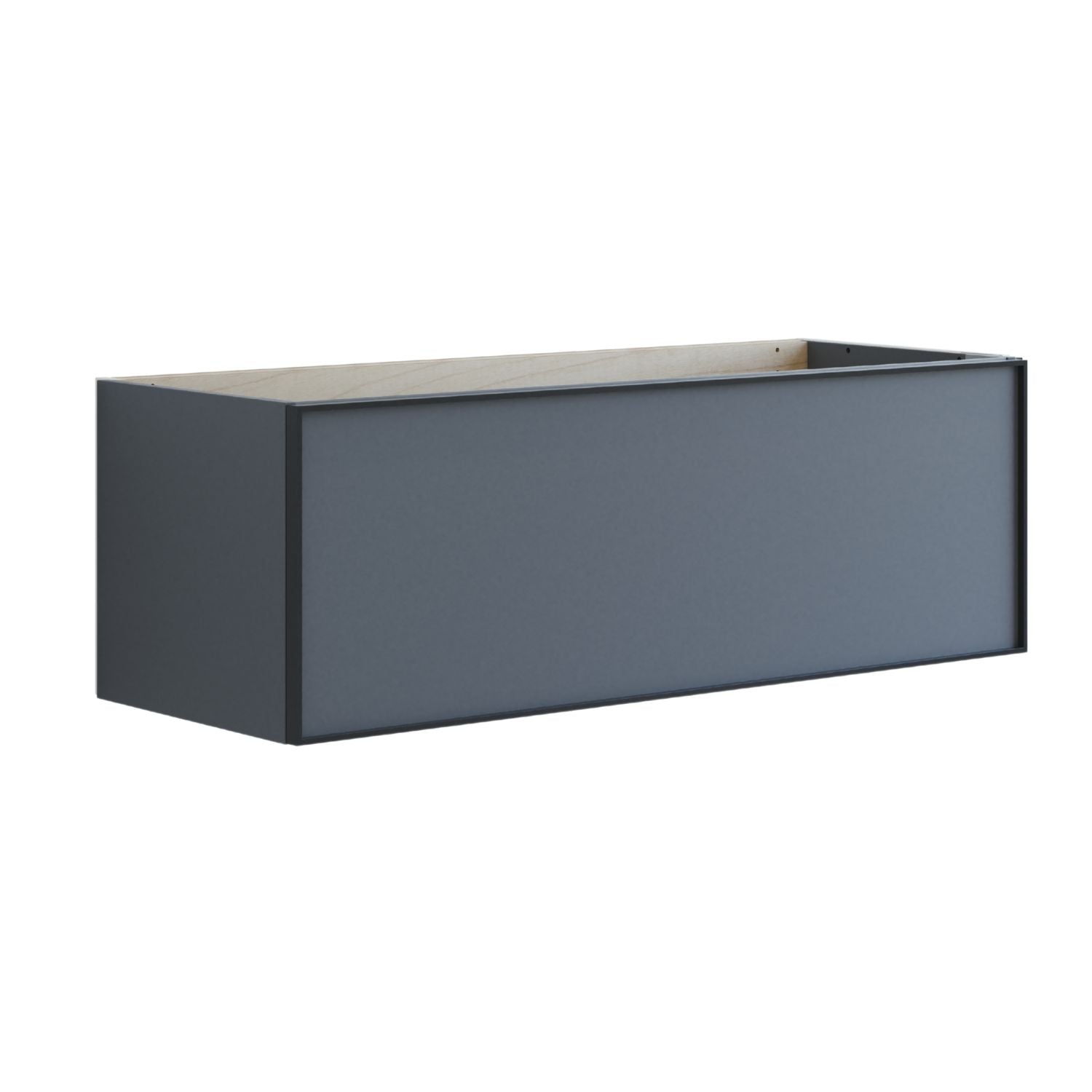 Dansani Inzo Alu-ramme svart Servantskap 1 skuff B60-120xH40xD44cm Grå matt / 120cm Dansani Servantskap DA-U17-8003