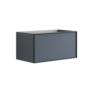 Dansani Inzo Alu-ramme svart Servantskap 1 skuff B60-120xH40xD44cm