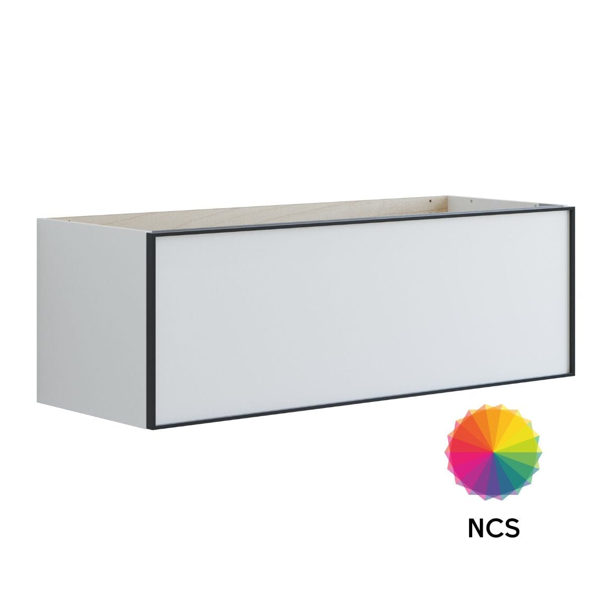 Dansani Inzo Alu-ramme svart Servantskap 1 skuff B60-120xH40xD44cm NCS farge / 120cm dobbel Dansani Servantskap DA-U18-8099