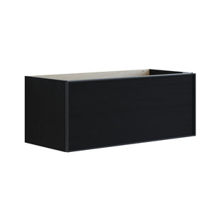 Dansani Inzo Alu-ramme svart Servantskap 1 skuff B60-120xH40xD44cm