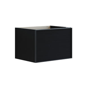 Dansani Inzo Alu-ramme svart Servantskap 1 skuff B60-120xH40xD44cm