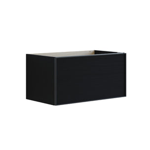 Dansani Inzo Alu-ramme svart Servantskap 1 skuff B60-120xH40xD44cm