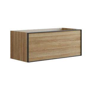 Dansani Inzo Alu-ramme svart Servantskap 1 skuff B60-120xH40xD44cm