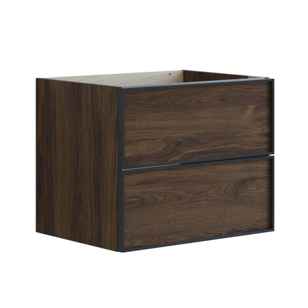 Dansani Inzo Alu-ramme Svart Servantskap 2 Skuff H48cm