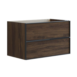 Dansani Inzo Alu-ramme Svart Servantskap 2 Skuff H48cm