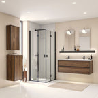 Dansani Inzo Alu-ramme Svart Servantskap 2 Skuff H48cm