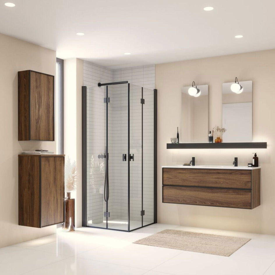 Dansani Inzo Alu-ramme Svart Servantskap 2 Skuff H48cm Dansani Servantskap