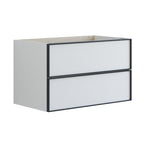 Dansani Inzo Alu-ramme Svart Servantskap 2 Skuff H48cm