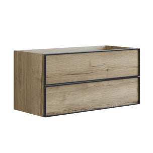 Dansani Inzo Alu-ramme Svart Servantskap 2 Skuff H48cm