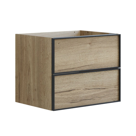 Dansani Inzo Alu-ramme Svart Servantskap 2 Skuff H48cm