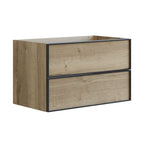 Dansani Inzo Alu-ramme Svart Servantskap 2 Skuff H48cm