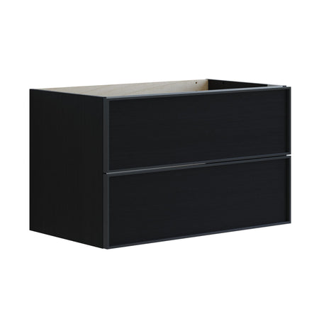 Dansani Inzo Alu-ramme Svart Servantskap 2 Skuff H48cm