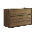 Dansani Inzo Alu-ramme svart Servantskap med ekstra stor underskuff