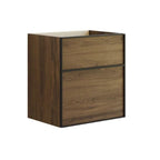 Dansani Inzo Alu-ramme svart Servantskap med ekstra stor underskuff