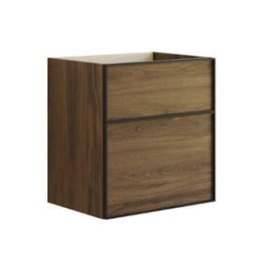 Dansani Inzo Alu-ramme svart Servantskap med ekstra stor underskuff