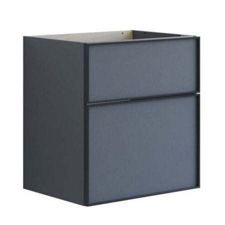 Dansani Inzo Alu-ramme svart Servantskap med ekstra stor underskuff