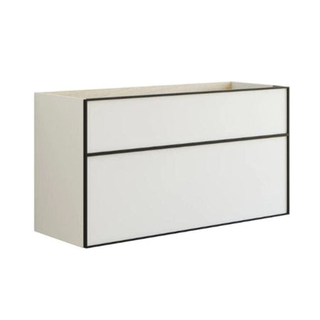 Dansani Inzo Alu-ramme svart Servantskap med ekstra stor underskuff