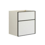 Dansani Inzo Alu-ramme svart Servantskap med ekstra stor underskuff