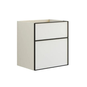 Dansani Inzo Alu-ramme svart Servantskap med ekstra stor underskuff