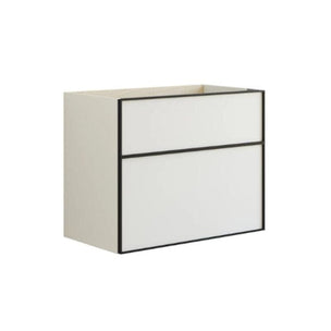 Dansani Inzo Alu-ramme svart Servantskap med ekstra stor underskuff