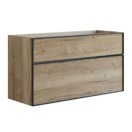 Dansani Inzo Alu-ramme svart Servantskap med ekstra stor underskuff