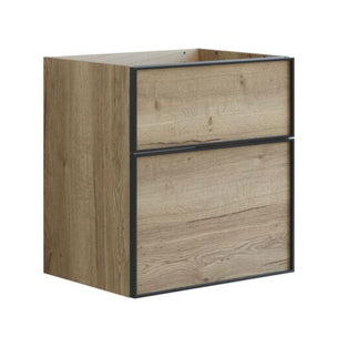 Dansani Inzo Alu-ramme svart Servantskap med ekstra stor underskuff