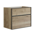 Dansani Inzo Alu-ramme svart Servantskap med ekstra stor underskuff